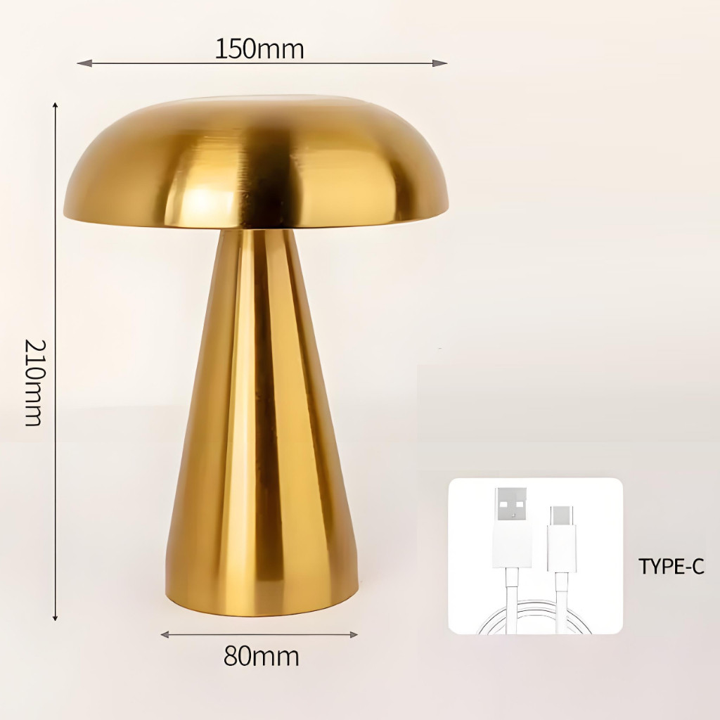 Luminária De Led Com Sensor De Toque Forma De Cogumelo