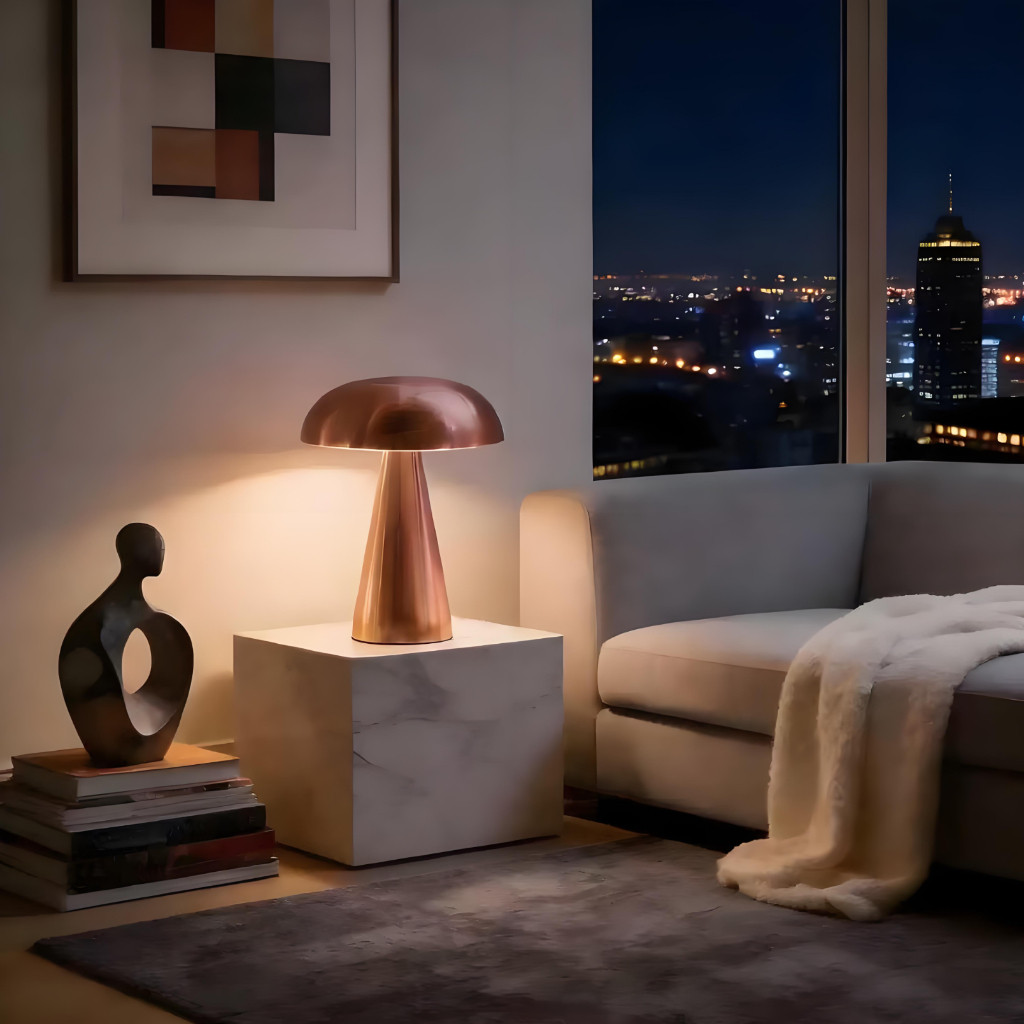 Luminária De Led Com Sensor De Toque Forma De Cogumelo