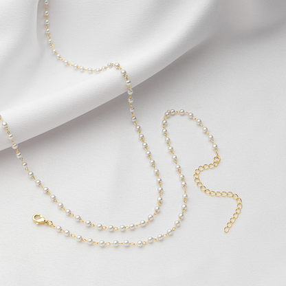 Colar com Pérolas Banhado a Ouro 18K-D France Semijóias