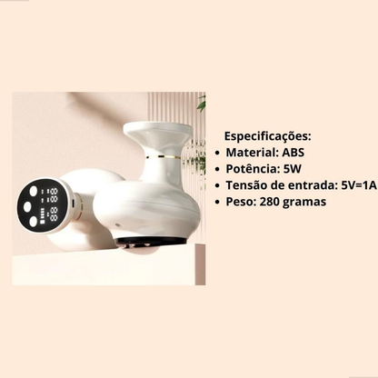 Massageador Corporal Elétrico Sucção Ventosa a Vácuo Ventosaterapia