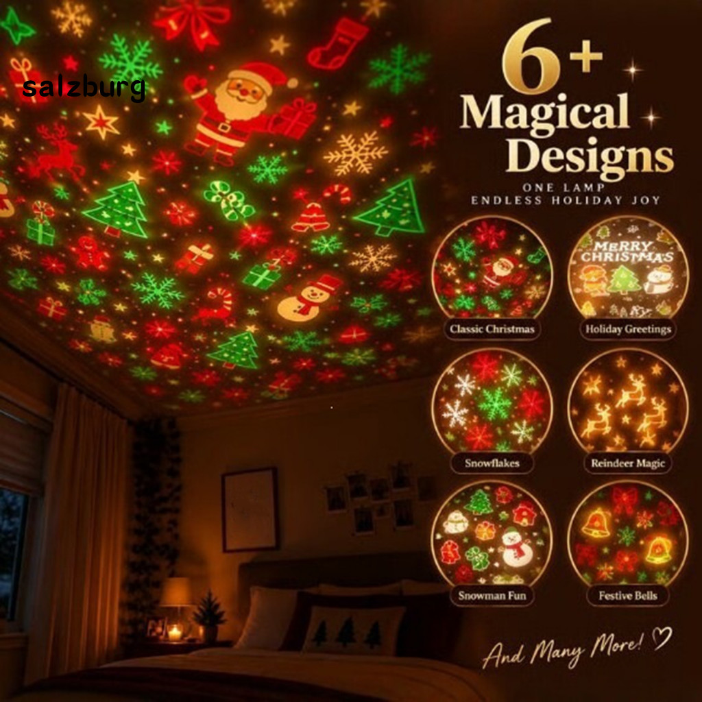 Iluminação De Sala Festiva , Projetor De Decoração De Festas De Fim De Ano , Luz De Natal LED HD Com Design