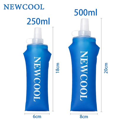 Soft Flask 250ml ou 500ml Garrafa Dobrável para Corrida Academia Bike Trekking