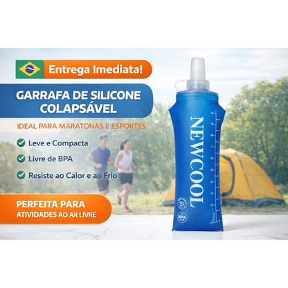Soft Flask 250ml ou 500ml Garrafa Dobrável para Corrida Academia Bike Trekking